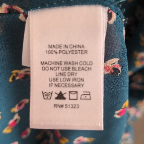 1. State Forest Green Floral Ruffle Dress - Picture 9 of 9